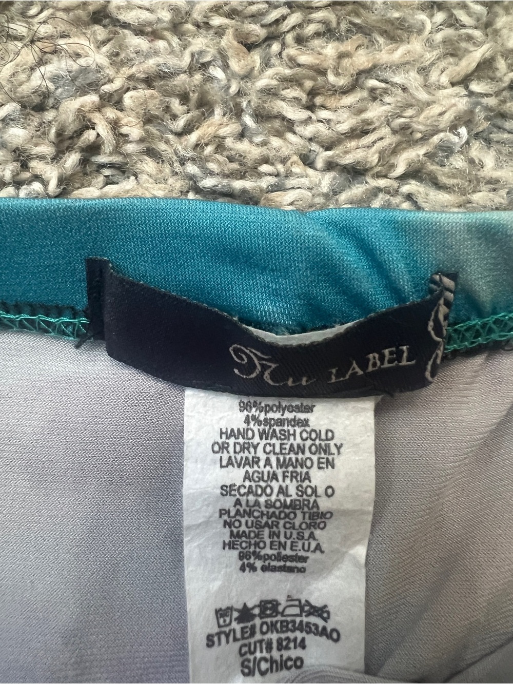 Nu Label Y2K Festival Ready Pencil Skirt Ferris Wheel Print in Blue and Tan - Picture 5 of 7